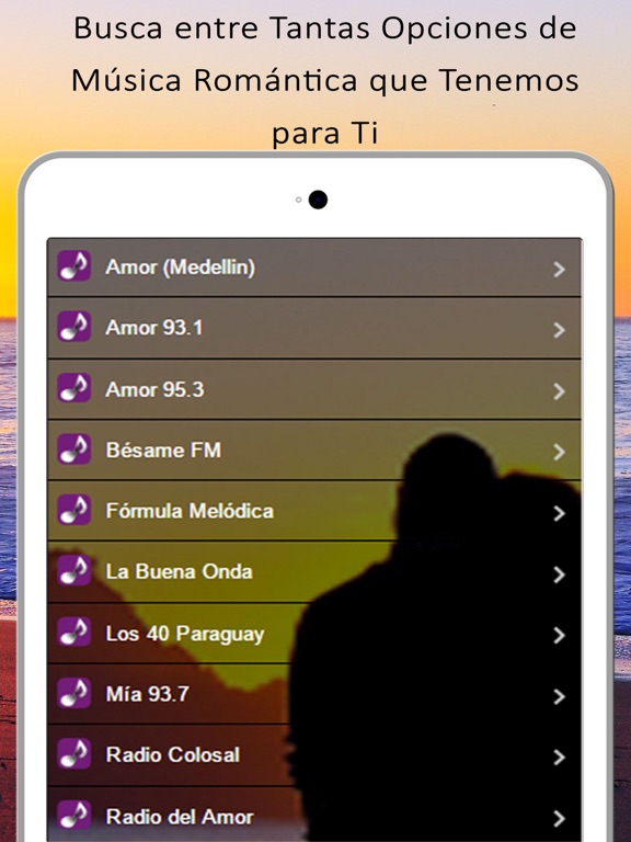 Screenshot #5 pour 'A Musica Romantica: Las mejores Radios para enamorados con canciones de amor