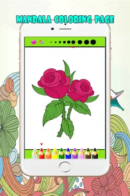 Game screenshot Mandalas and Florist Coloring Book For Adult : Best Colors Therapy Stress Relieving  Free apk