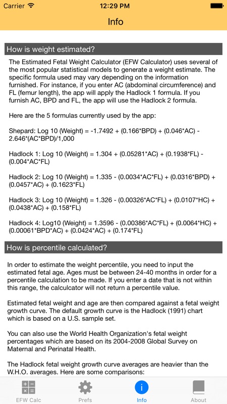 Bpd Hadlock Chart