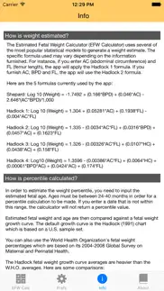 fetal weight calculator - estimate weight and growth percentile iphone screenshot 4