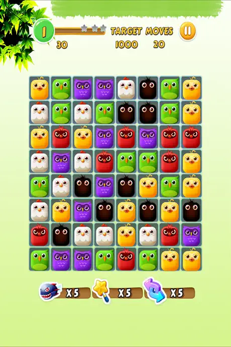 Crazy Bird Crush: Puzzle Game