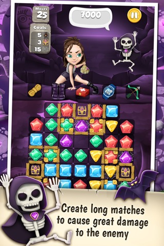 パズルゲーム アプリ – マッチ3神秘: 色のロジック冒険で失われたダイヤモンドを探しますのおすすめ画像3