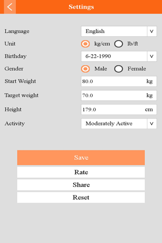 Weight, BMI Tracker screenshot 3
