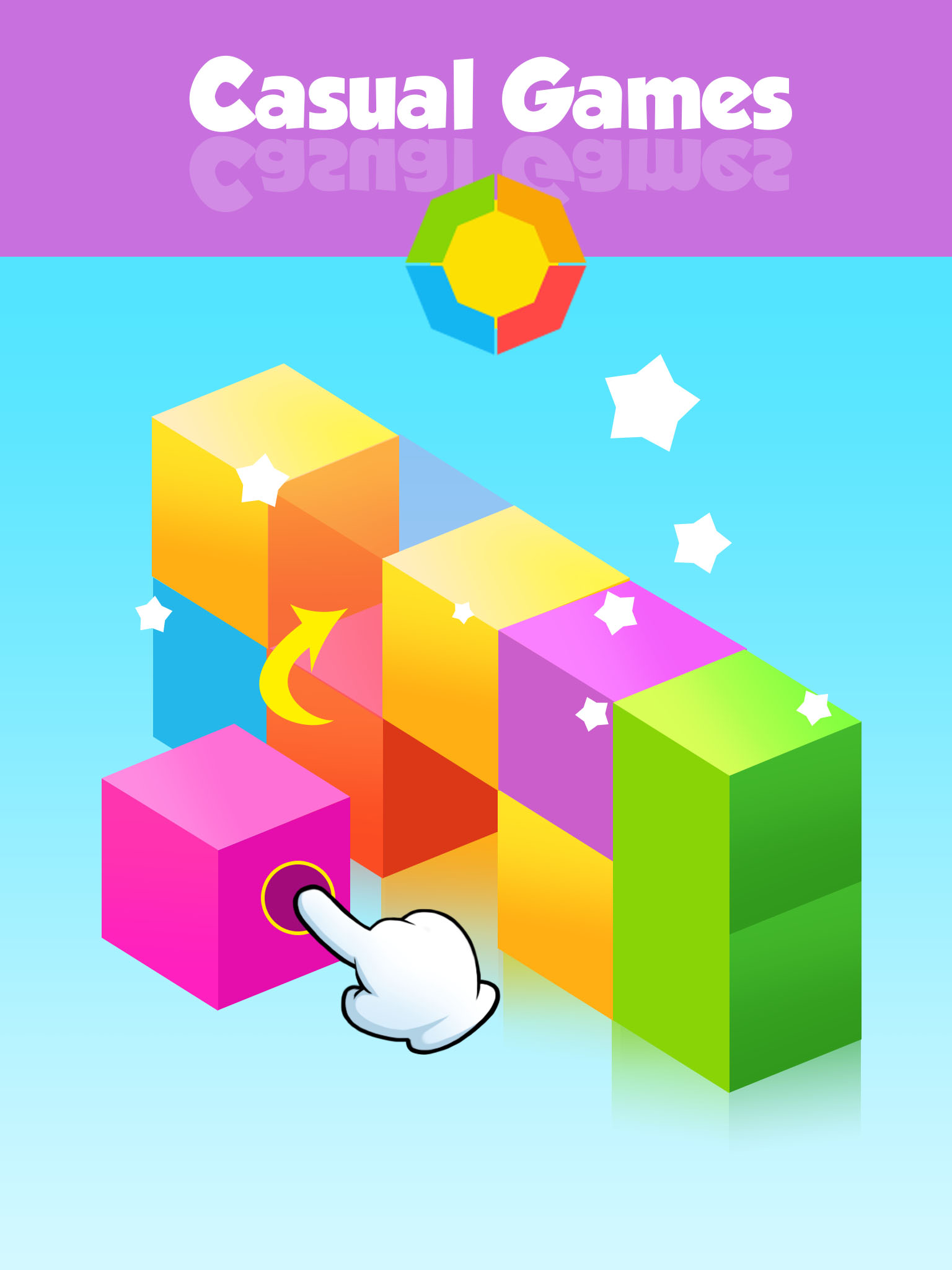 Block Puzzle -Drop rolling color blocks in crazy and happy 100 boards