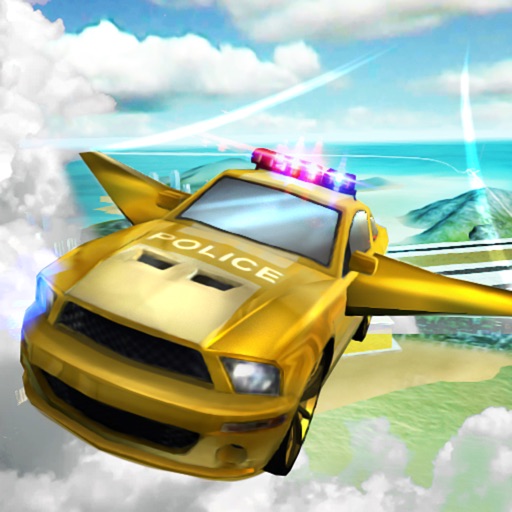 Flying Police Car Simulator 3D icon