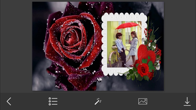 Rose Flowers Photo Frame - Make Awesome Photo using beautiful Photo Frames