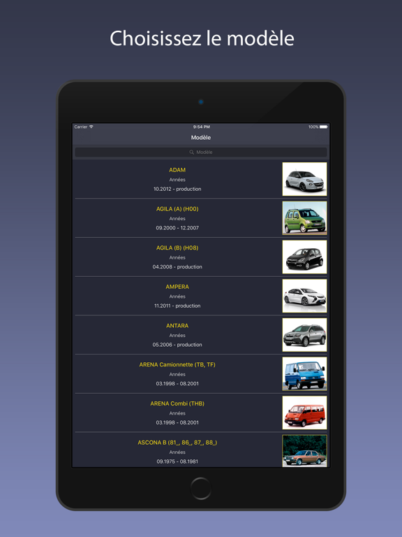 Screenshot #4 pour TechApp pour Opel