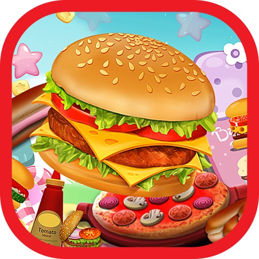 Cookie Make Berger Match 3-games maker food hamburger for girls and boys icon