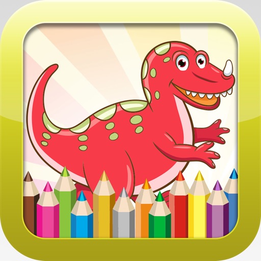 Dinosaur Coloring Book - Educational Coloring Games For kids and Toddlers iOS App