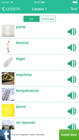 Game screenshot Learn French By Picture and Sound - Easy to learn french vocabulary mod apk