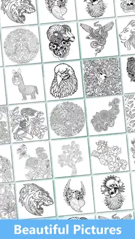 Game screenshot Secret Coloring Book - Free Anxiety Stress Relief & Color Therapy Pages for Adult apk