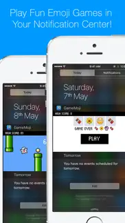 gamemoji - free widget games in your notification center! iphone screenshot 1