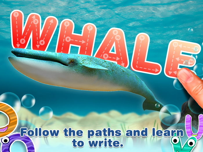 Alphabet in Sea World for Kids