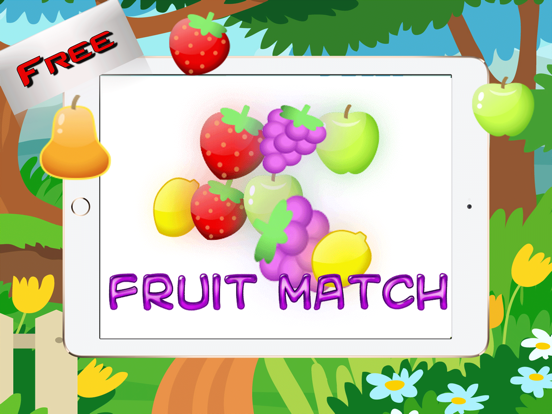 Fruit Shoot Match 3 Puzzle Games - Magic board relaxing game learning for kids 5 year old free iPad screenshot