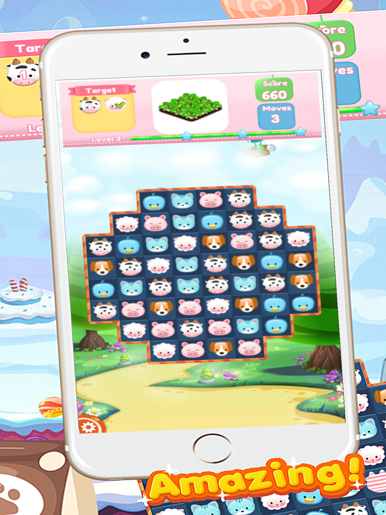 The Happy Farm Match 3 -Free game for kids boy and girls 1 screenshot 6