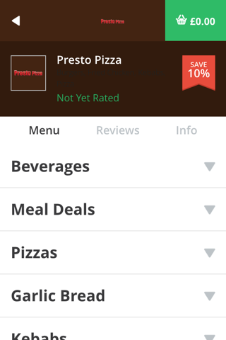 Presto Pizza screenshot 3