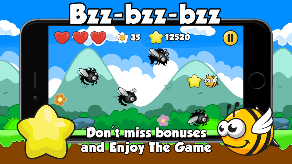 #3. Bzz-bzz-bzz - Accelerometer Arcade Game (iOS) 由: Sergey Pekar