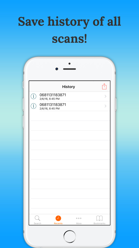 #5. Quick Barcode Lookup-scanner (iOS) Podle: Aishvarya Sadasivam