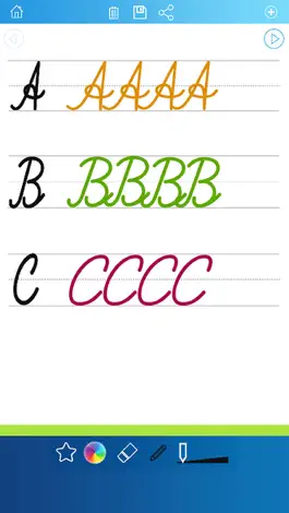 Game screenshot Handwriting Worksheets ABC 123 Educational Games For Children : Learn To Write The Letters Of The Alphabet In Script And Cursive apk