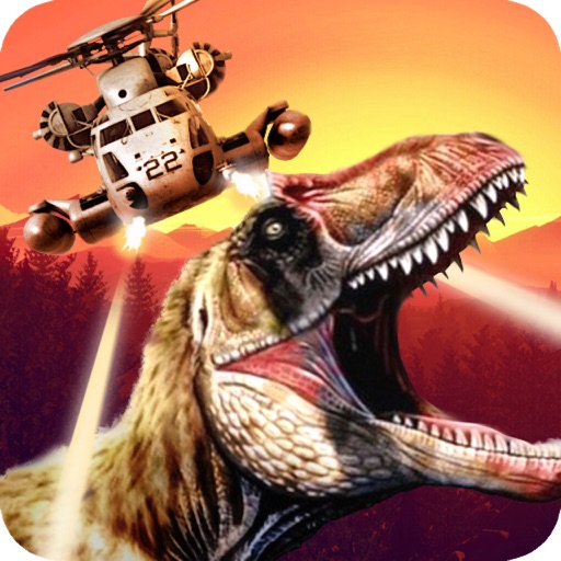 Dino-saur Gun-ship FPS Sim-ulator icon