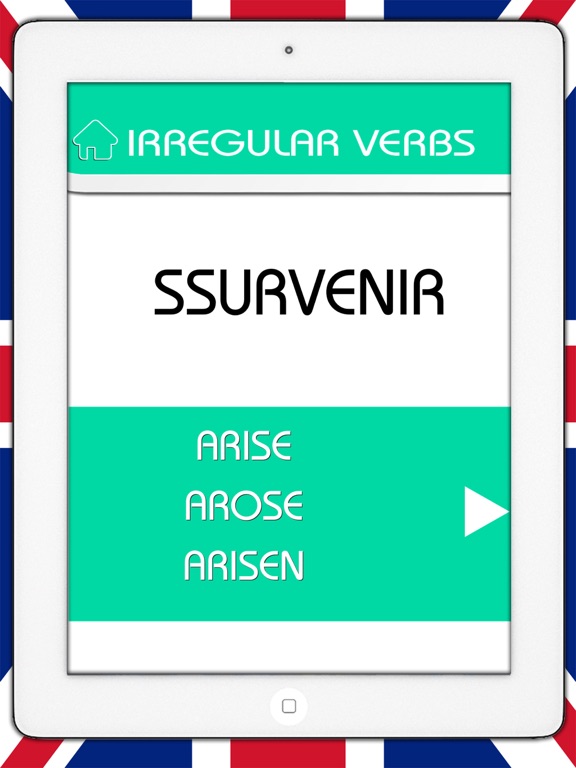 Screenshot #4 pour Verbes irréguliers en anglais - Pratiquer et apprendre avec des listes facilement