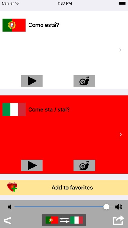 Portuguese / Italian Talking Phrasebook Translator Dictionary - Multiphrasebook