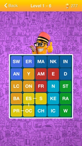 Worders: Word Parts - new word search puzzle game, find, gather and guess words on the fieldのおすすめ画像1