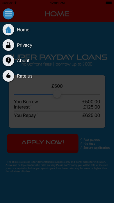 Screenshot #3 pour Super Payday Loans