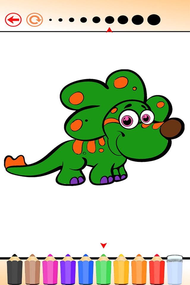 The Dinosaur Coloring Book HD: Learn to color and draw a dinosaur, Free games for children screenshot 2