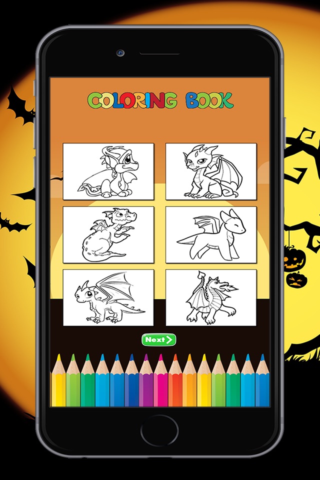 Dragon Coloring Book for Children: Learn to color and draw a dragon, monster and more screenshot 4