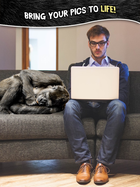 Photo knockout prank - legend of tarzan style lens+selfie sticker maker free