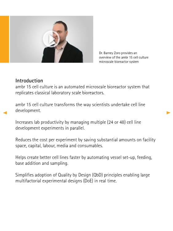 ambr 15 cell culture iBrochure