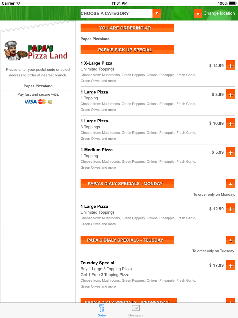 Papas Pizzaland