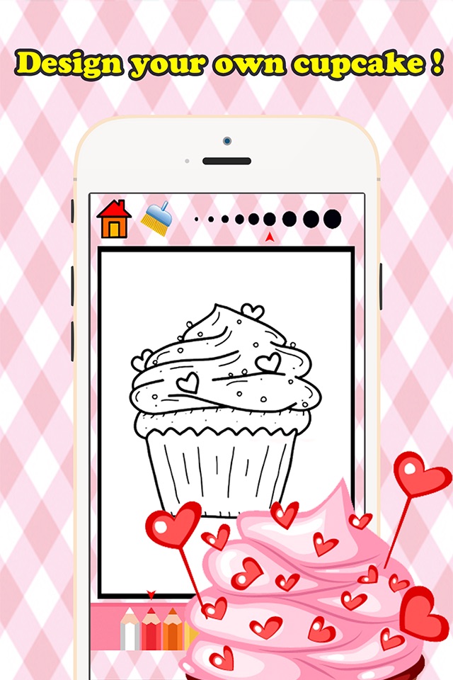Bakery Cupcake Coloring Book Free Games for children age 1-10: Support your child's learning with drawing ideas, fun activities screenshot 3