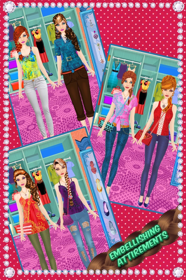 School Girls Hair Style - magic face makeover, changer  & hair style booth screenshot 3