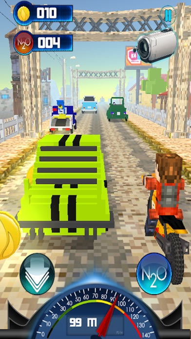Craft Bike Blocky City Driving : Real Moto Traffic Racing Game Adventure 3Dのおすすめ画像1