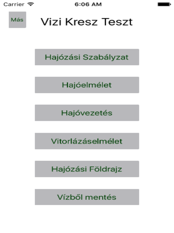 Screenshot #4 pour Vizi Kresz Teszt