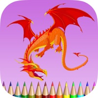 子供のためのドラゴンのぬりえ：色に学び、ドラゴン、モンスターなどを描きます