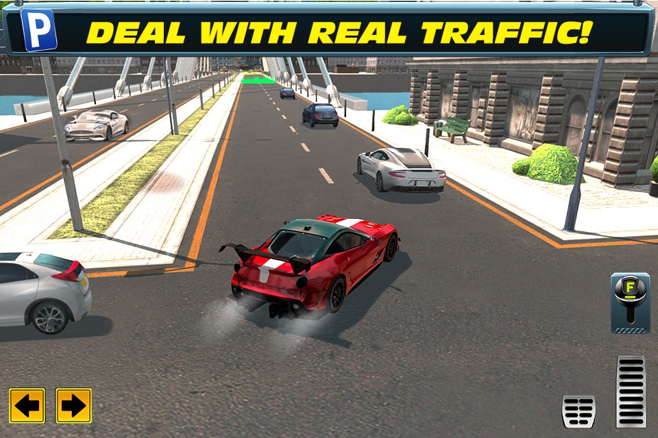 Trailer Truck Parking with Real City Traffic Car Driving Sim screenshot 3