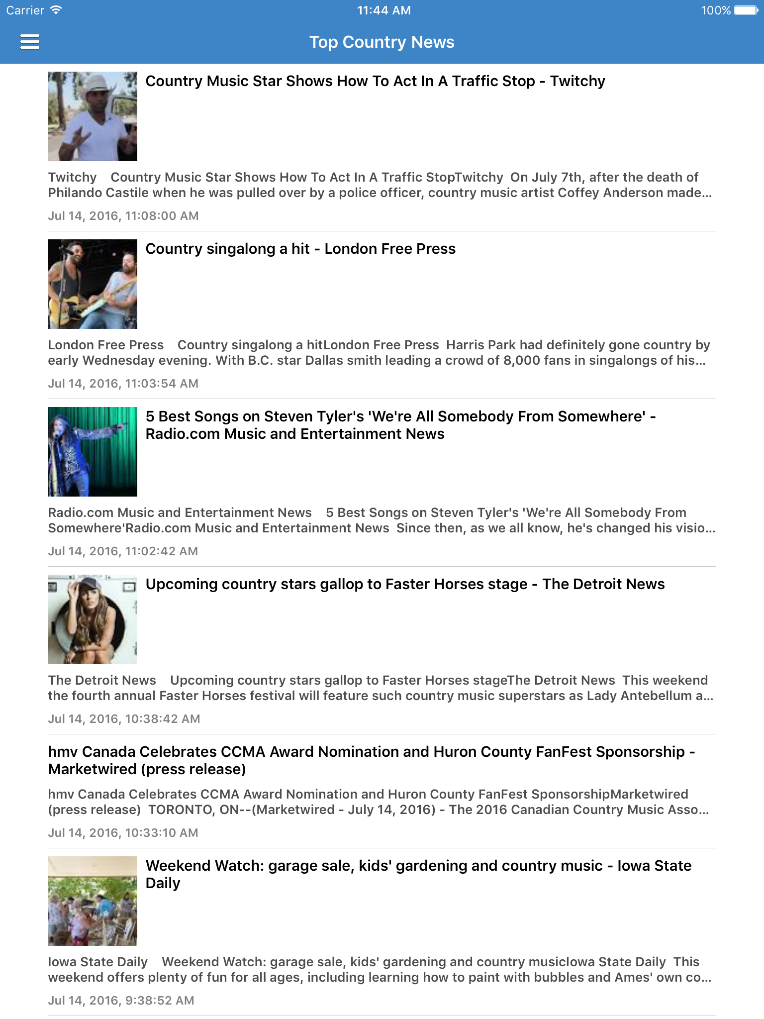 Country Music Free - Songs, Radio, Music Videos & News screenshot 10