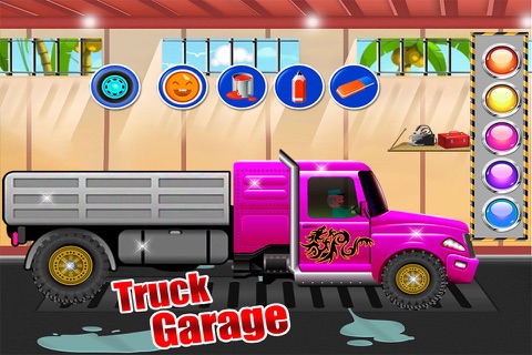 Truck Garage - Mechanic Simulator Games Parking, Salon & Spa for Kids Free screenshot 4