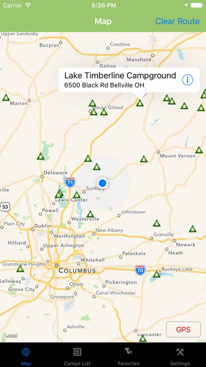 Ohio – Camping & RV spots