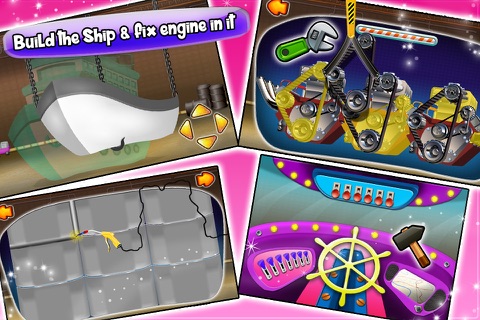 Kids Cruise Ship Factory – Build, design & decorate boat in this fun game screenshot 3