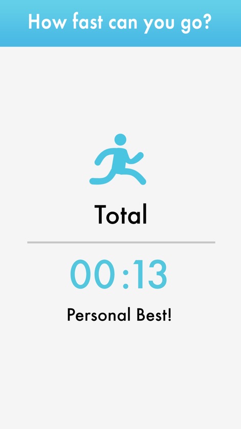 Quick Math - Mental Arithmetic - The app celebrates user milestones by prominently displaying personal best completion times and encouraging users to improve their speed.