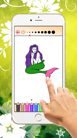 Game screenshot Mermaid Coloring Book For Girls: Learn to color and draw a Mermaid, Free games for children hack