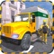 It's time to clean city, drive real heavy garbage truck in town as city cleaner
