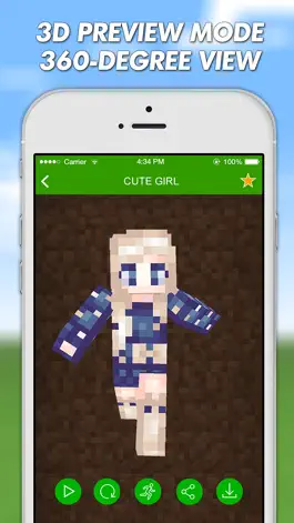Game screenshot Girls Skins For Minecraft PE (Pocket Edition) & Minecraft PC apk
