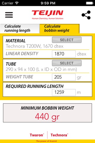 Running length calculator screenshot 2