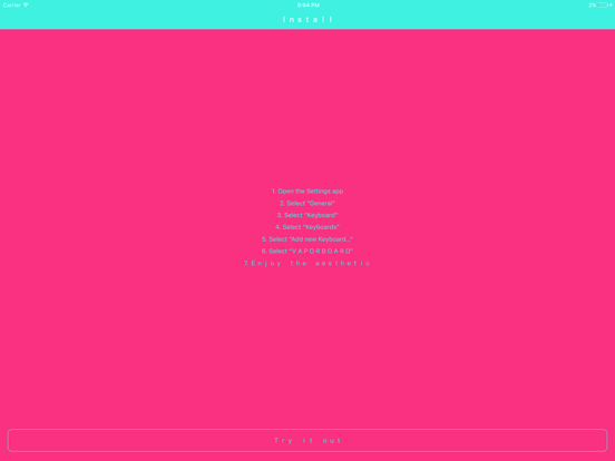 Screenshot #4 pour ＶＡＰＯＲＢＯＡＲＤ  －  Ｖａｐｏｒｗａｖｅ  Ａｅｓｔｈｅｔｉｃ  Ｋｅｙｂｏａｒｄ