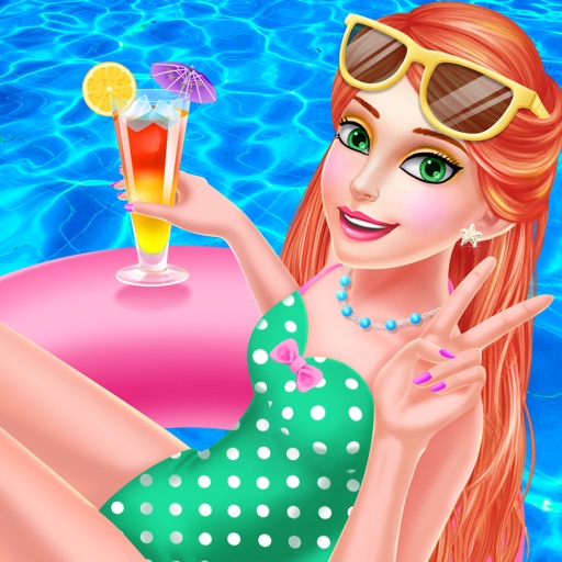 Summer Splash Pool Party Salon -  SPA, Makeup & Dressup Beauty Game for Girls